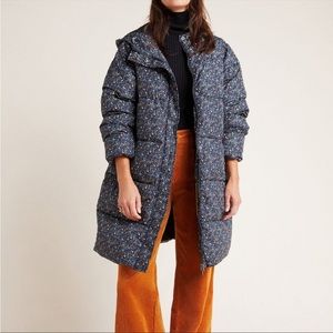 Anthropologie X Numph  Numavar Floral Puffer Coat size S